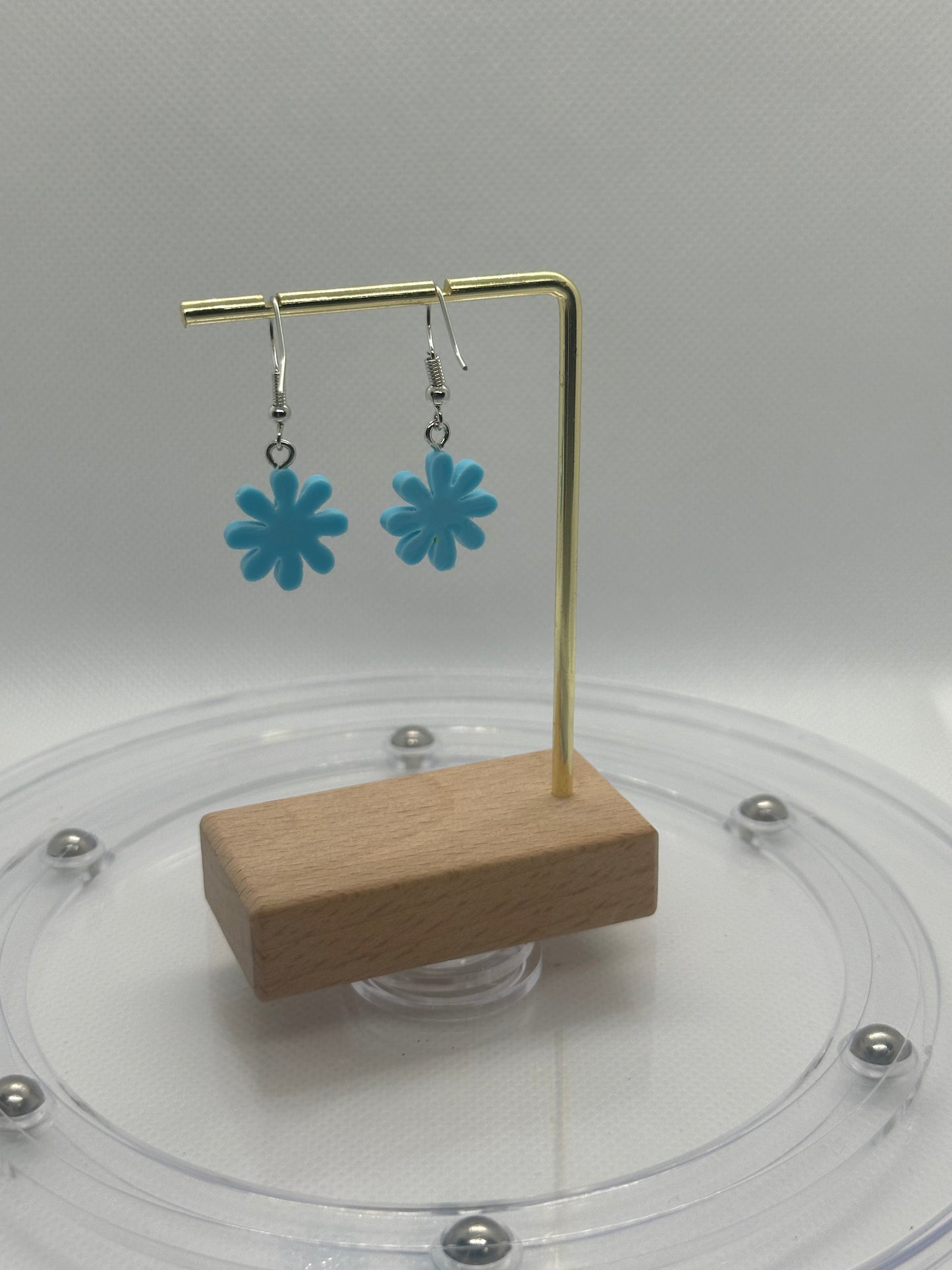 Blue 8 Leafs Flowers