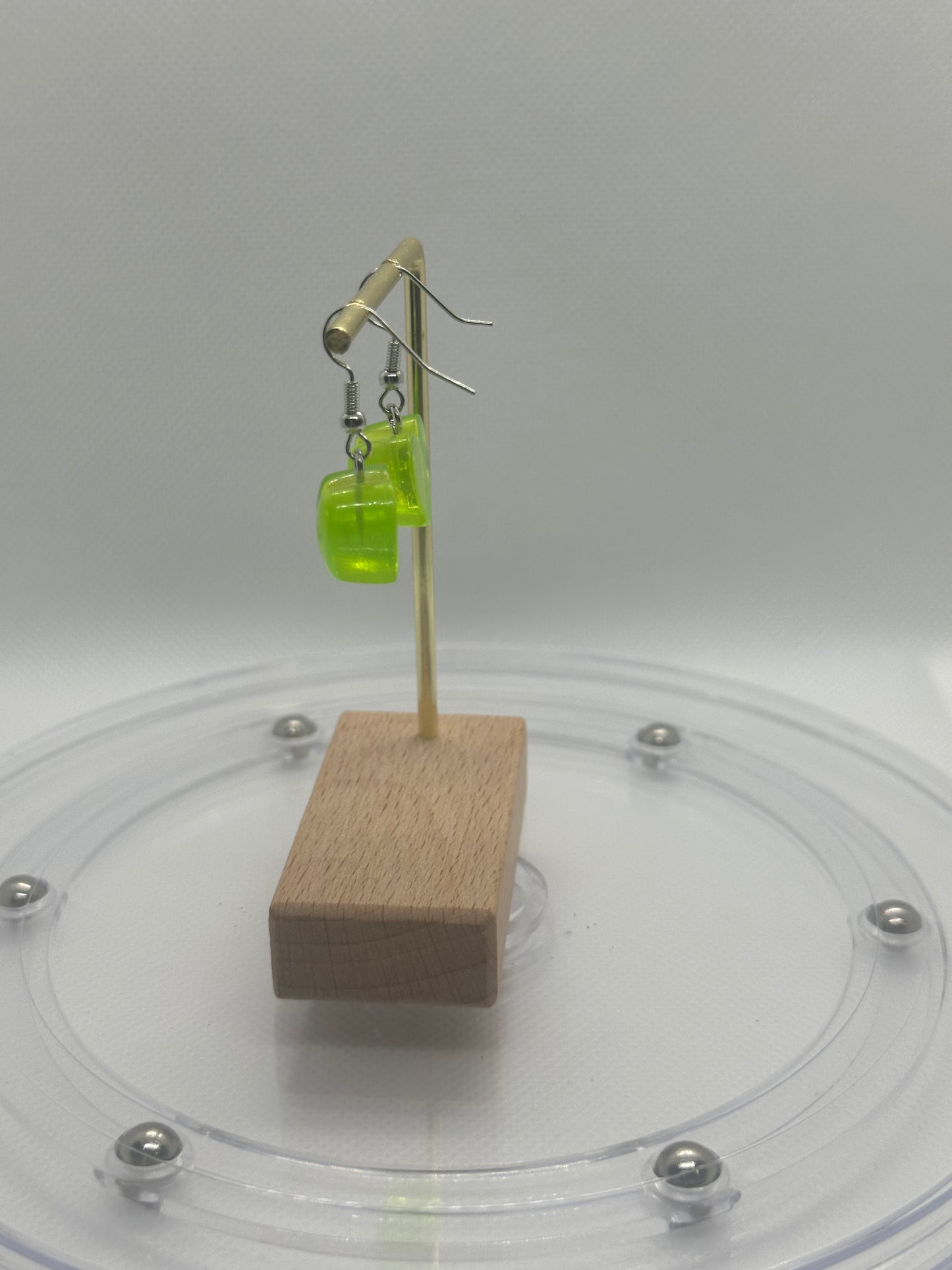 Green Transparent Hearts